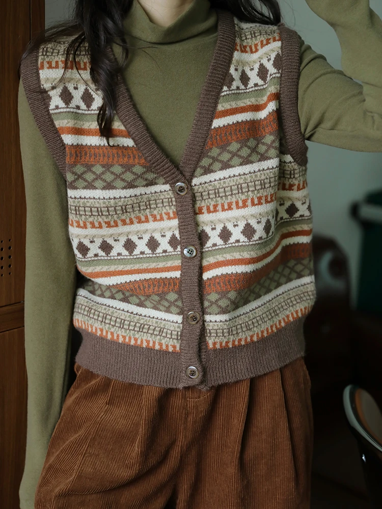 

Blj Faionable Coffee V-образный вязаный свитер, жилет, открытый кардиган, верхняя одежда, осень-зима, новый Sle для поездок на работу