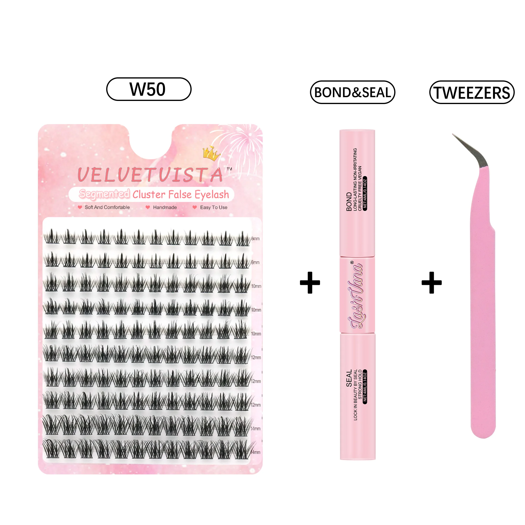 Ensemble de maquillage à faire soi-même, 120 lots de liaison et de joint de cils, applicateur dissolvant de colle, grappes de cils, Extensions de cils, Kit complet