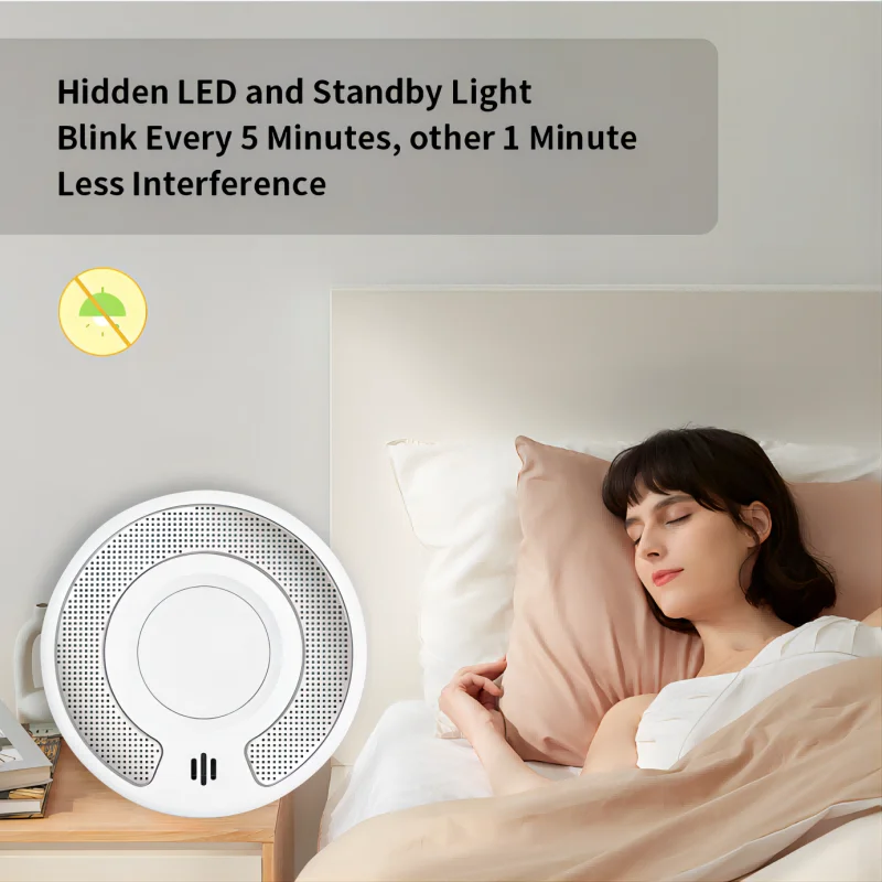 Wireless Interlinked Smoke Alarm 10 Years Battery Interconnected Smoke Detector with LED Indicator & Fire detector V-Come VS03F