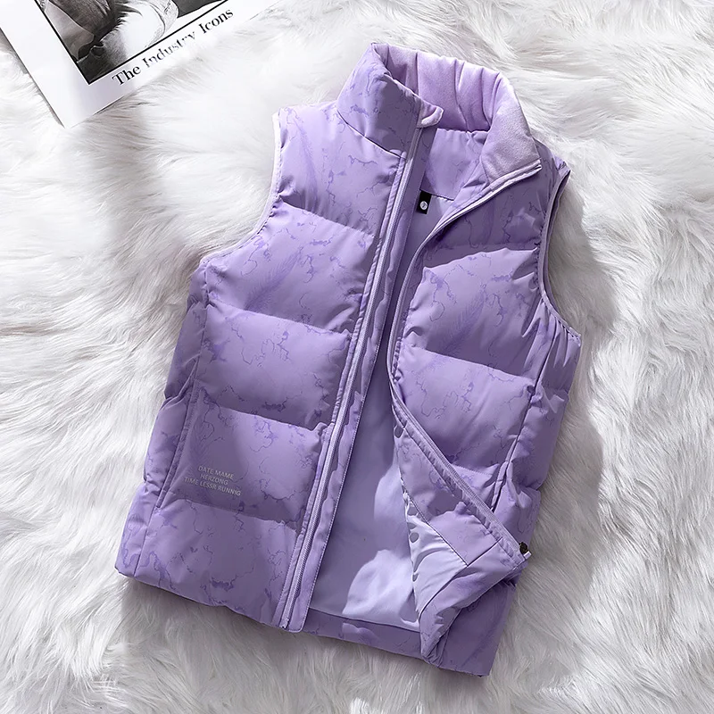 Down Vest Women Autumn Winter Women Sleeveless Waistcoat Jacket White Duck Down Vest Female Short Vest Casual Outwear Oversize