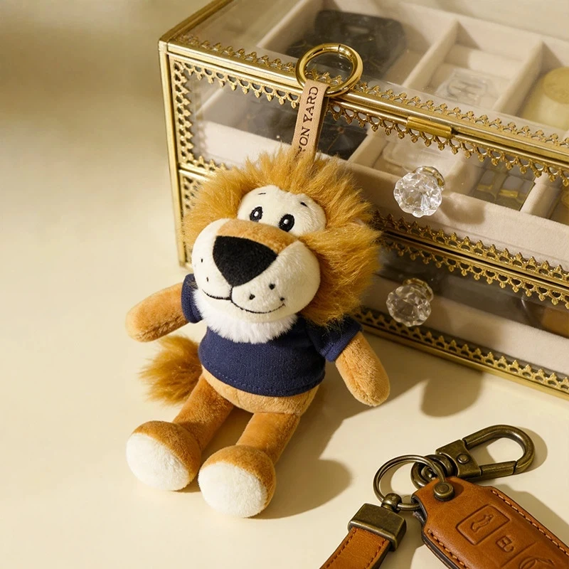 

Очаровательный плюшевый кулон-лев, мягкая игрушка-животное, аксессуар для сумки, с возможностью нанесения логотипа, сувенир, подарок