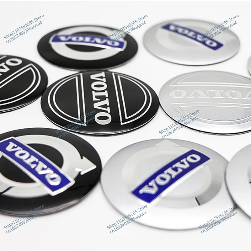 4 pçs 56/60mm centro da roda do carro hub cap emblema decalque roda adesivo para volvo xc90 c30 t6 s60 c70 xc40 v40 xc70 v70 v60 v50