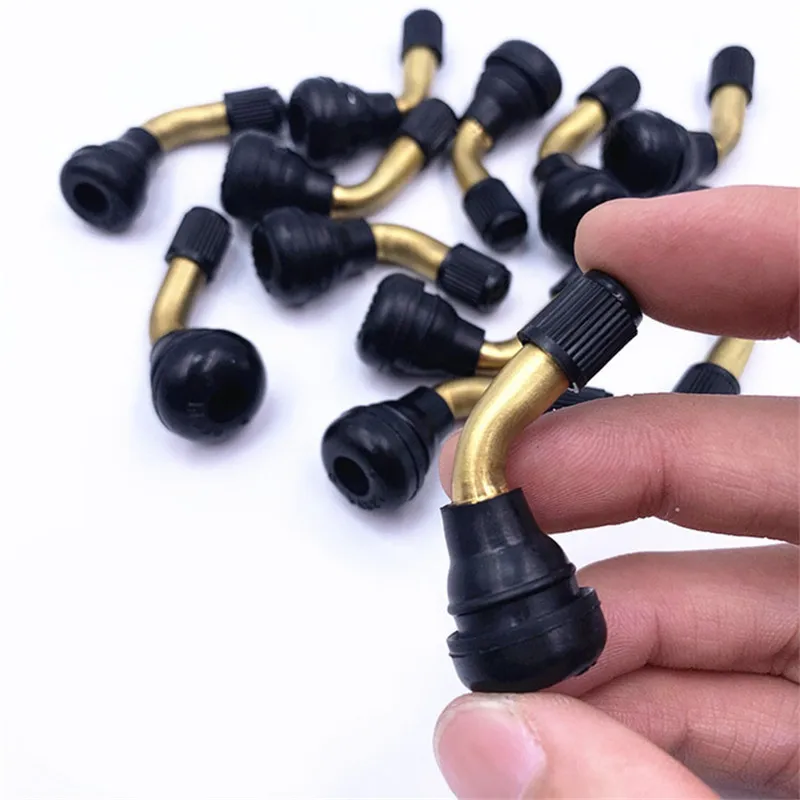 2 Pcs Tyre Valves Stem Rubber Tire Motorcycle Tubeless Tyre Valve Electric Motor Valve Core Nozzle Tire Accessories