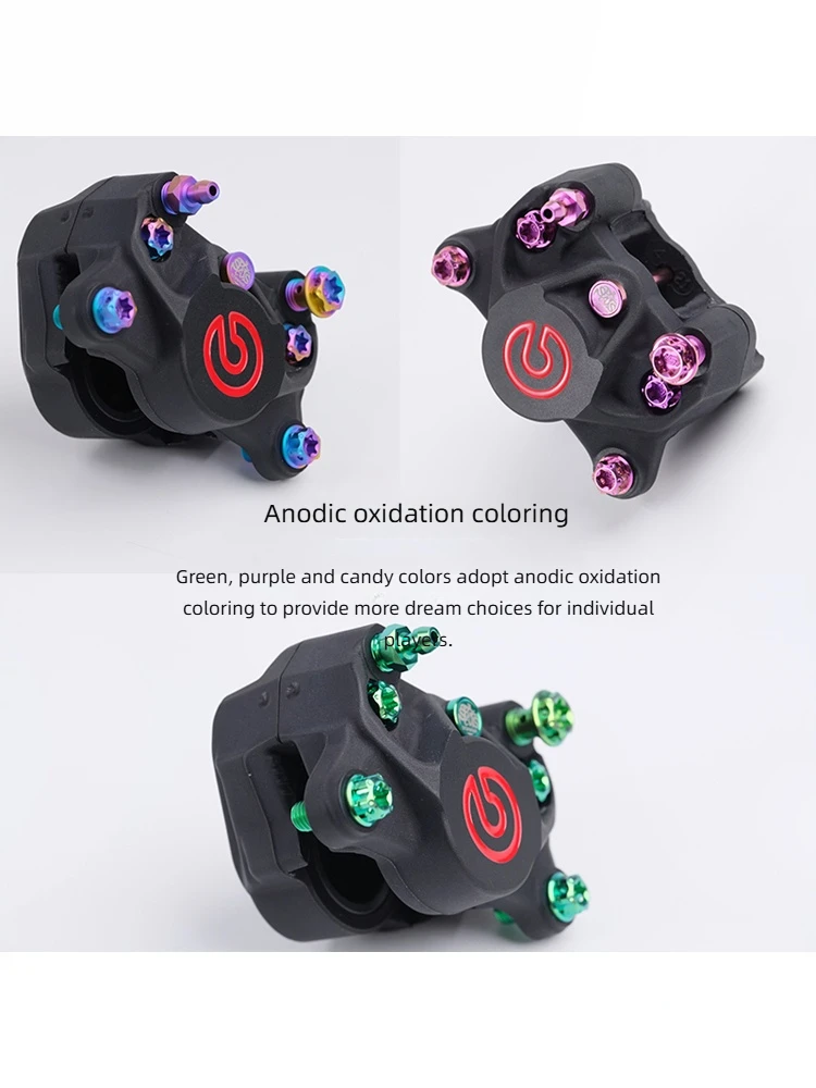 SPARTS Gr5 سبائك التيتانيوم بريمبو 2 وعاء الفرجار مجموعة البراغي باستخدام الحاسب الآلي، الفرجار تعديل الذهب الأزرق الأسود اللون