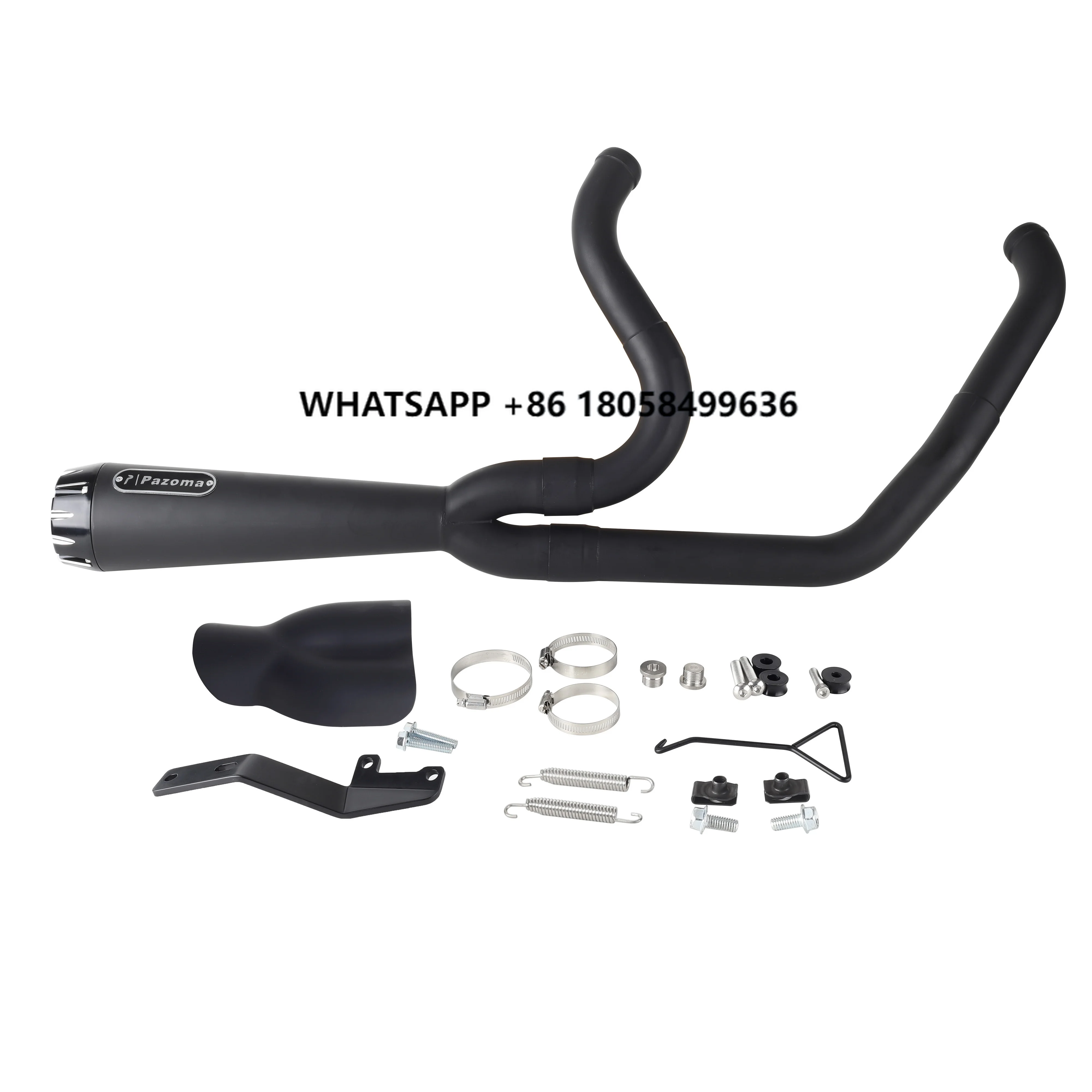 

Complete Exhaust Muffler Pipes 2-into-1 Full Exhaust System for Harley Softail Low Rider S ST EI Diablo Street Bob 2018-up