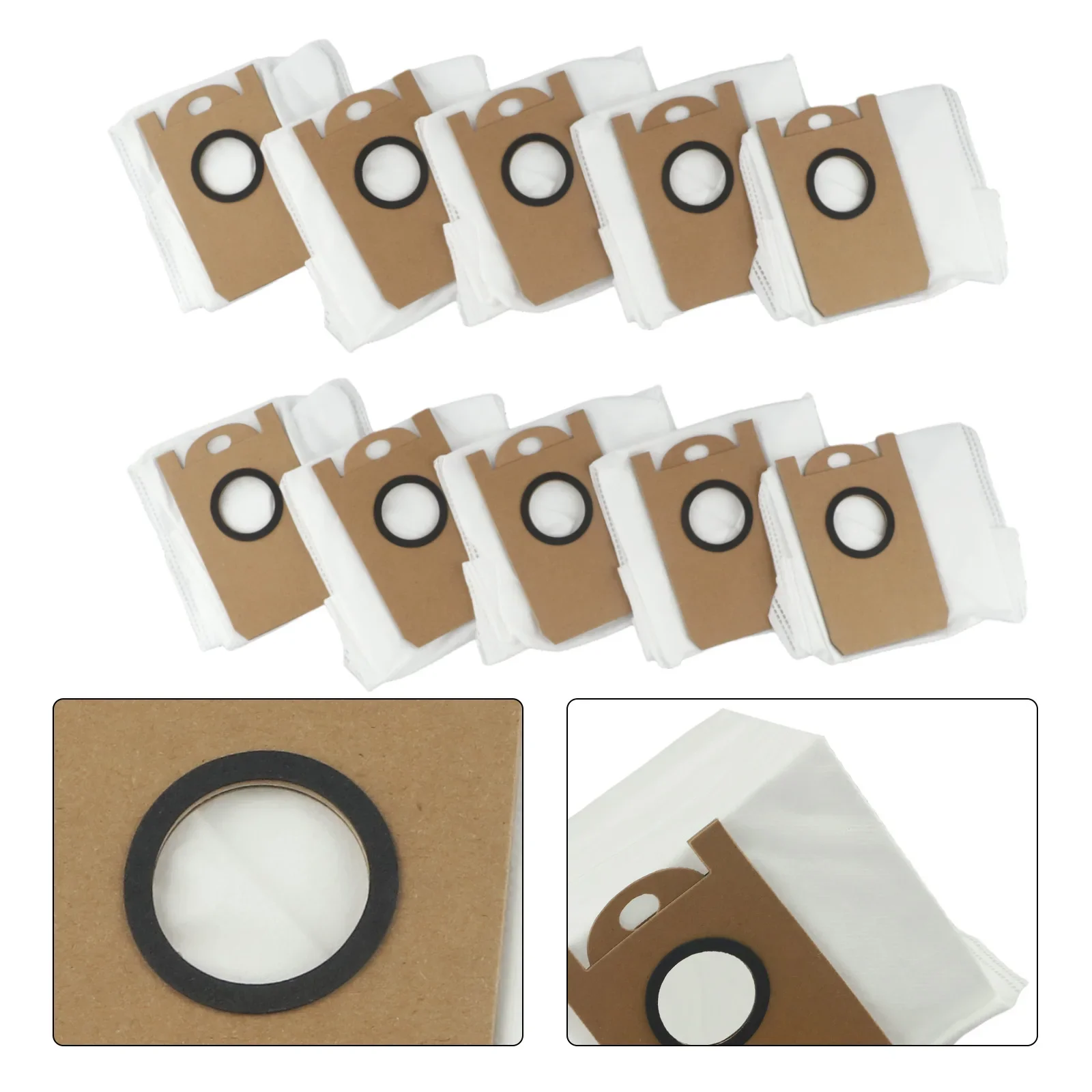 

10 Pack Reusable Dust Bags For For Laresar For For L6 and For Ultenic For T10 Robot Vacuums Efficient Cleaning Solution
