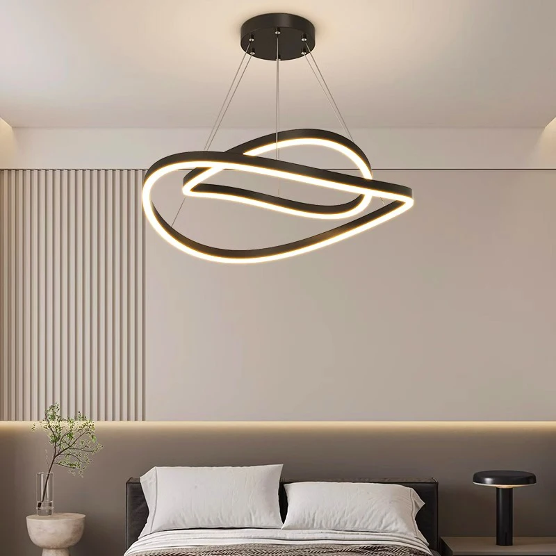 Plafonnier LED Suspendu au Design Nik, Luminaire Décoratif de Plafond, Idéal pour un Salon, une Chambre à Coucher ou une Salle à Manger