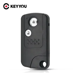 KEYYOU For Honda CRV Accord Civic Odyssey Intelligent Smart Car Key Shell Case 2 Buttons Remote Key Fob