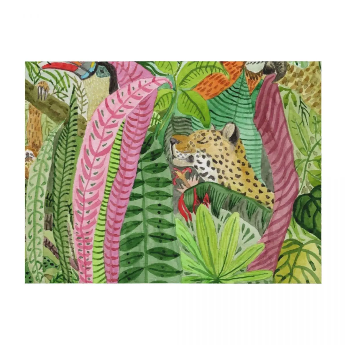 

Jungle Animals Throw Blanket Luxury Brand bed plaid Sofa Summer Blankets