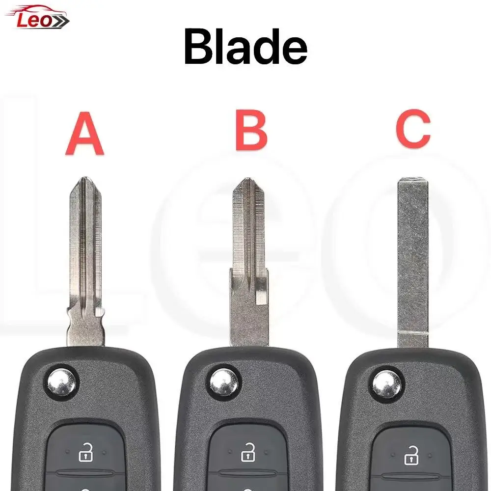 Leo For Renault Kadjar Captur Megane 3 Symbol Logan 2 Sandero 2 Dacia Car Flip Renmote Key 433MHz 4Achip PCF7961M FCC:CWTWB1G767