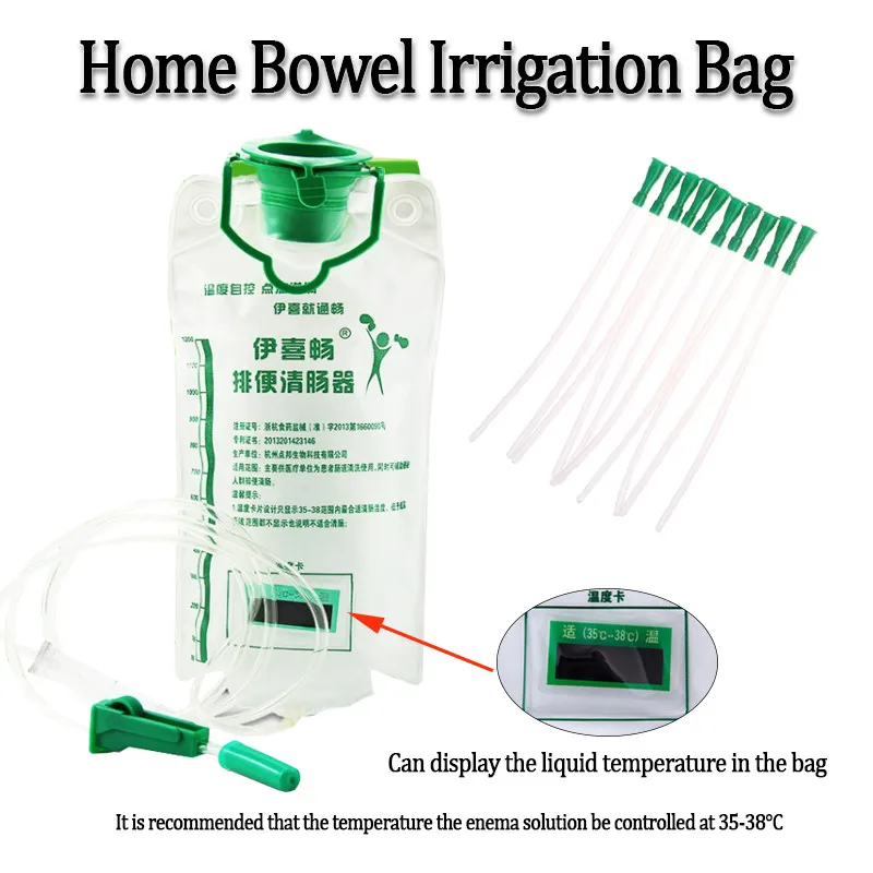 1200ML Home Enema Colonic Irrigation Douche Kit Bag Reusable Cleansing