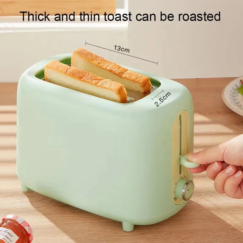 2 Slices Stainless Steel Electric Toaster Bread Baking Oven Breakfast Machine Two Slot Toast Grill Stove Sandwich Maker Heater