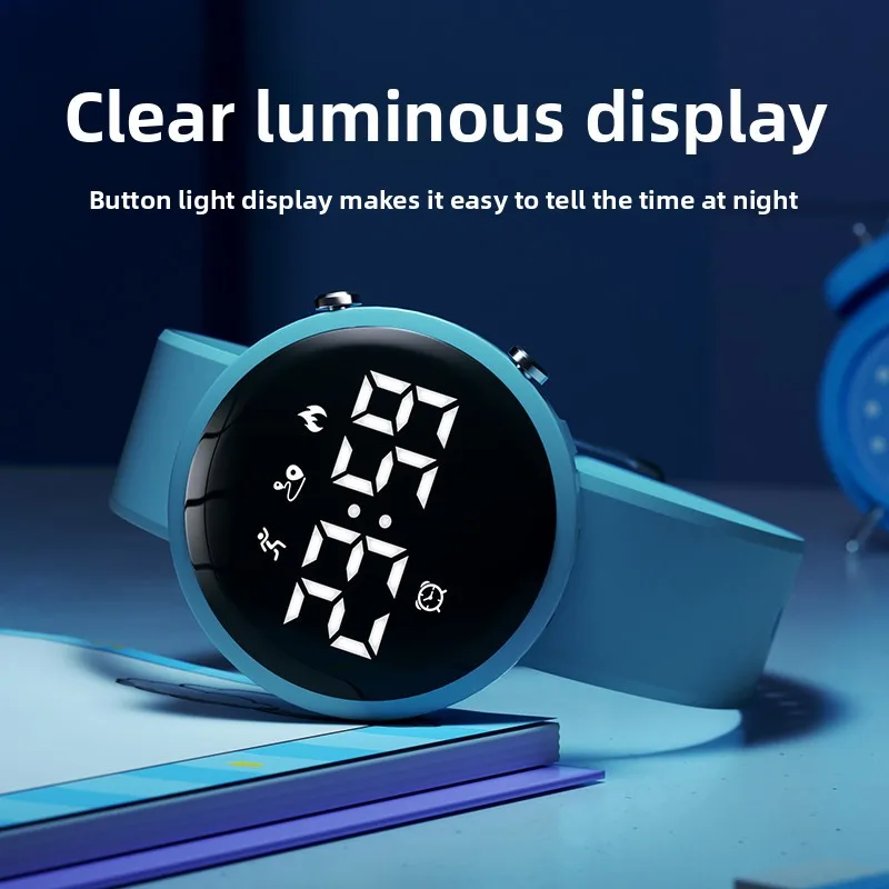 Back to School Gift MomGives Kids No APPLink Luminous SwimmingWaterproof SmartWatch ChildrenTeens Exam WatchRunning Step Counter