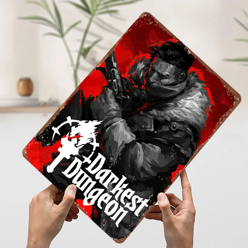 أحلك الزنزانة شخصية معدنية ملصق القصدير علامات جدار الفن الملصقات على جدار ديكور علامة معدنية مخصصة للديكور المنزل الرجعية