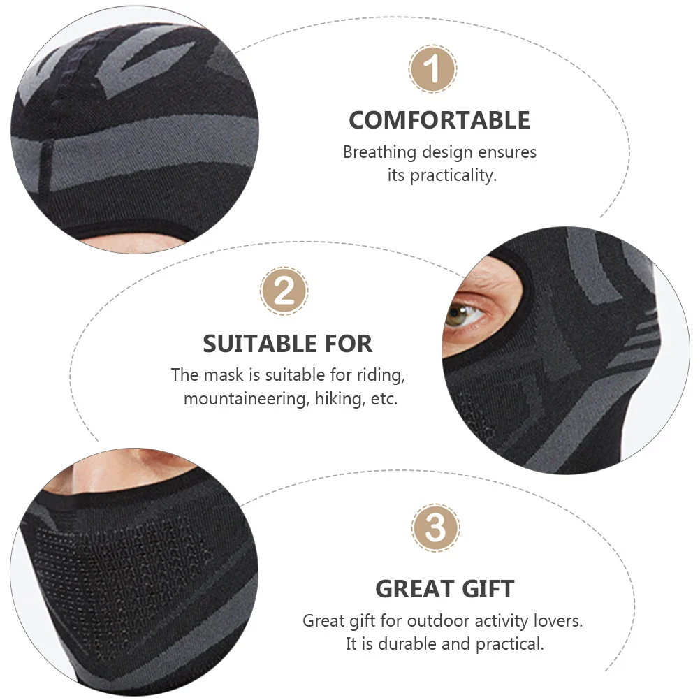 1 قطعة واقي الوجه الشتوي لينة صديقة للبشرة بالاكلافا للرياضة في الهواء الطلق ركوب الدراجات تسلق مقاومة الرياح الحماية الدافئة
