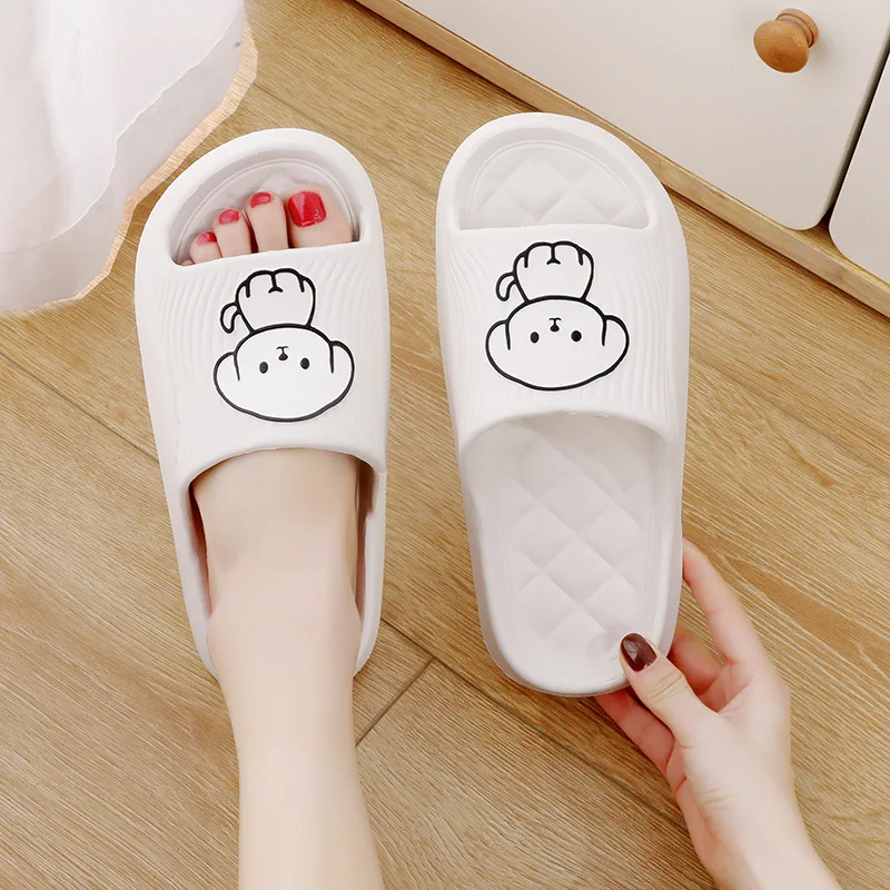 

Thick-bottomed cool slippers women's summer new couple home non-slip bath bathroom men's sandals