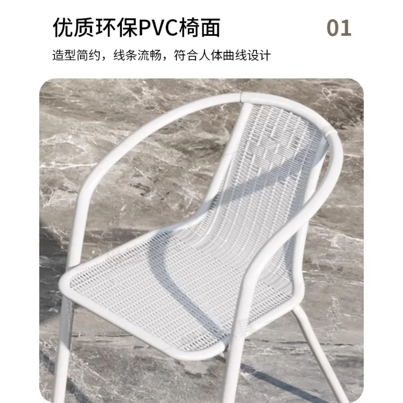 Outdoor Balcony Leisure Table and Chair Group Simple Outdoor Garden Rattan