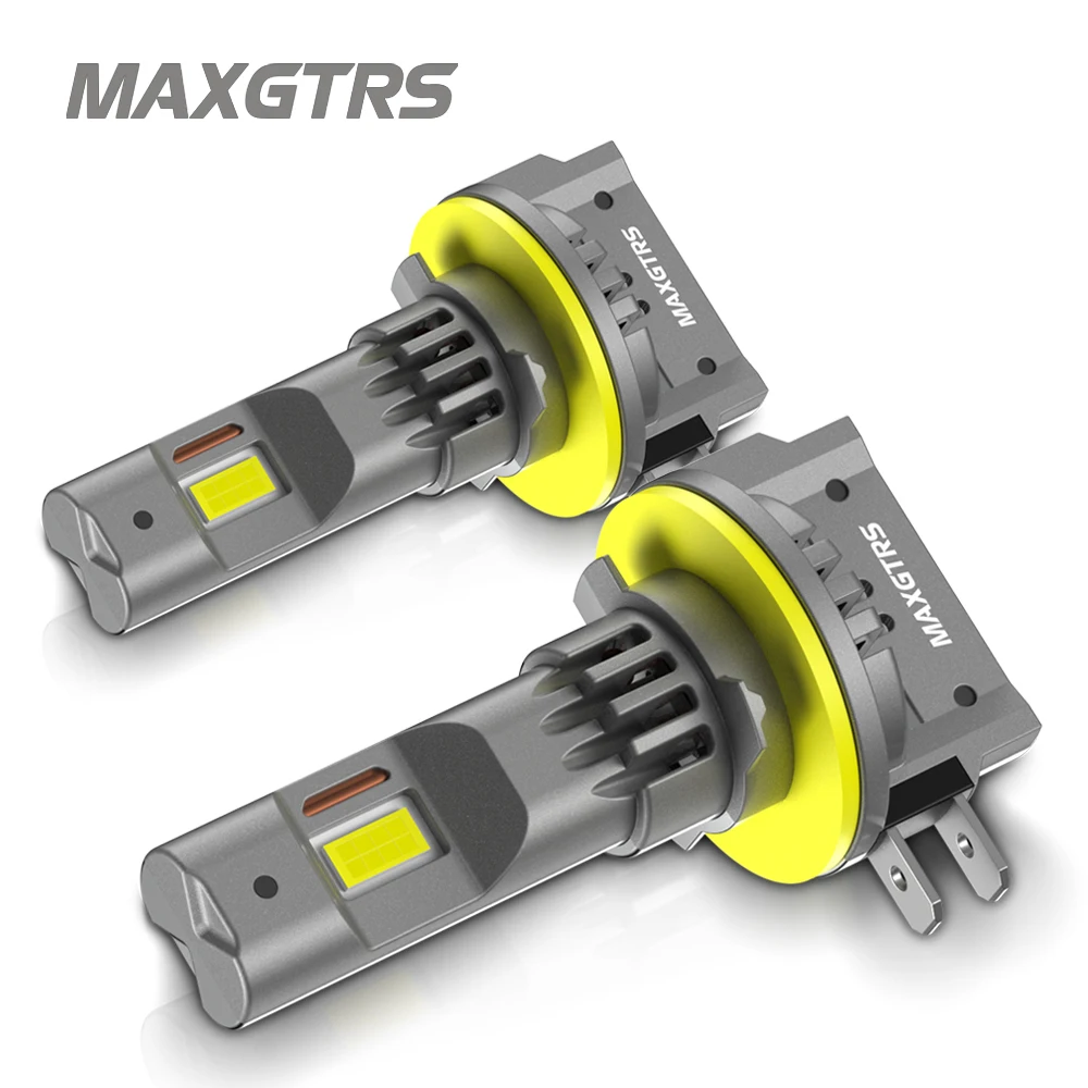 

2Pcs H11B LED Headlight Bulb Low Beam High Beam 55W 26000LM 6000K White Fan All-in-one 12V Fit For Kia Hyundai Rondo 2007 2008