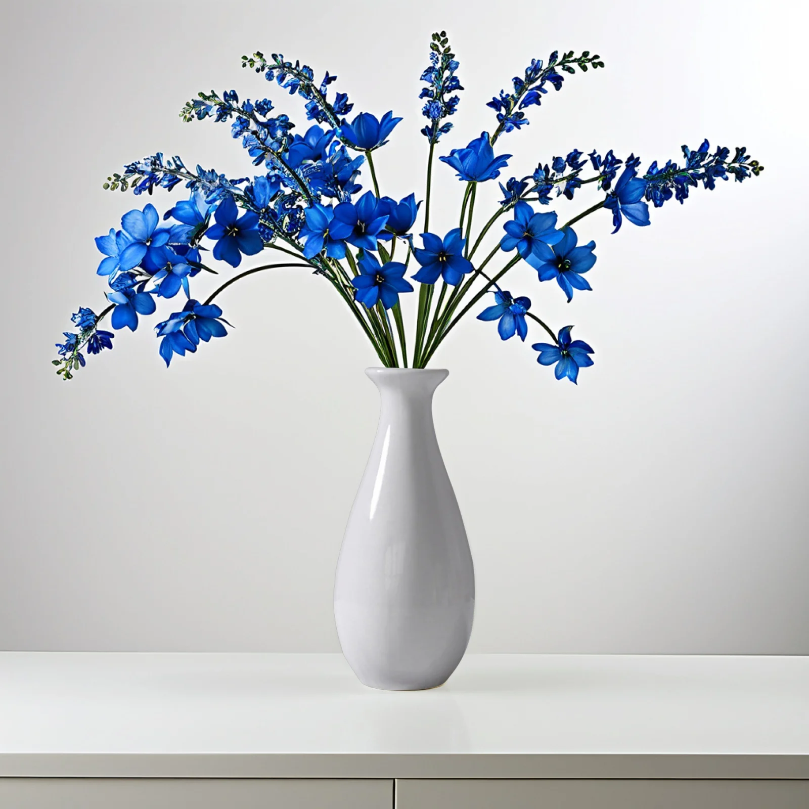 

2 Pcs Home Decor Decorative Vases Small Flower White Ceramic Living Room Modern