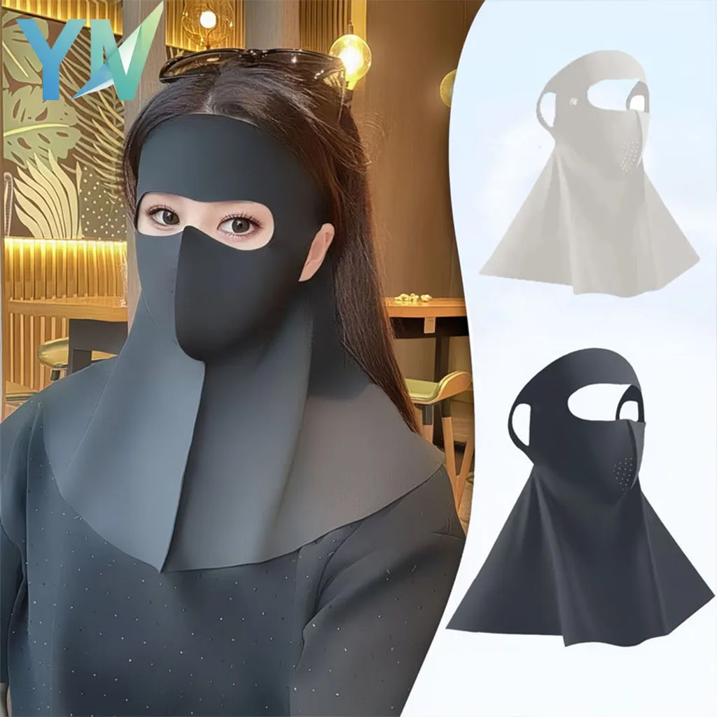 

1-10 шт. летних масок для лица из ледяного шелка для женщин, защита от УФ-излучения, охлаждающая, дышащая, 3D-балаклава, пылезащитная, для занятий спортом на открытом воздухе и велоспорта