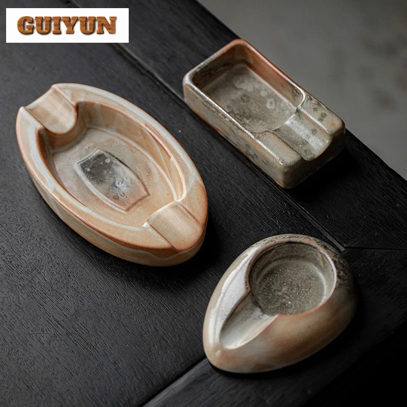 

Фарфоровая пепельница с чернилами, деревянная пепельница в стиле ретро, для удаления табачного дыма, пепельница для удаления запаха, личная пепельница для курения сигар, чайная посуда, принадлежности для рукоделия