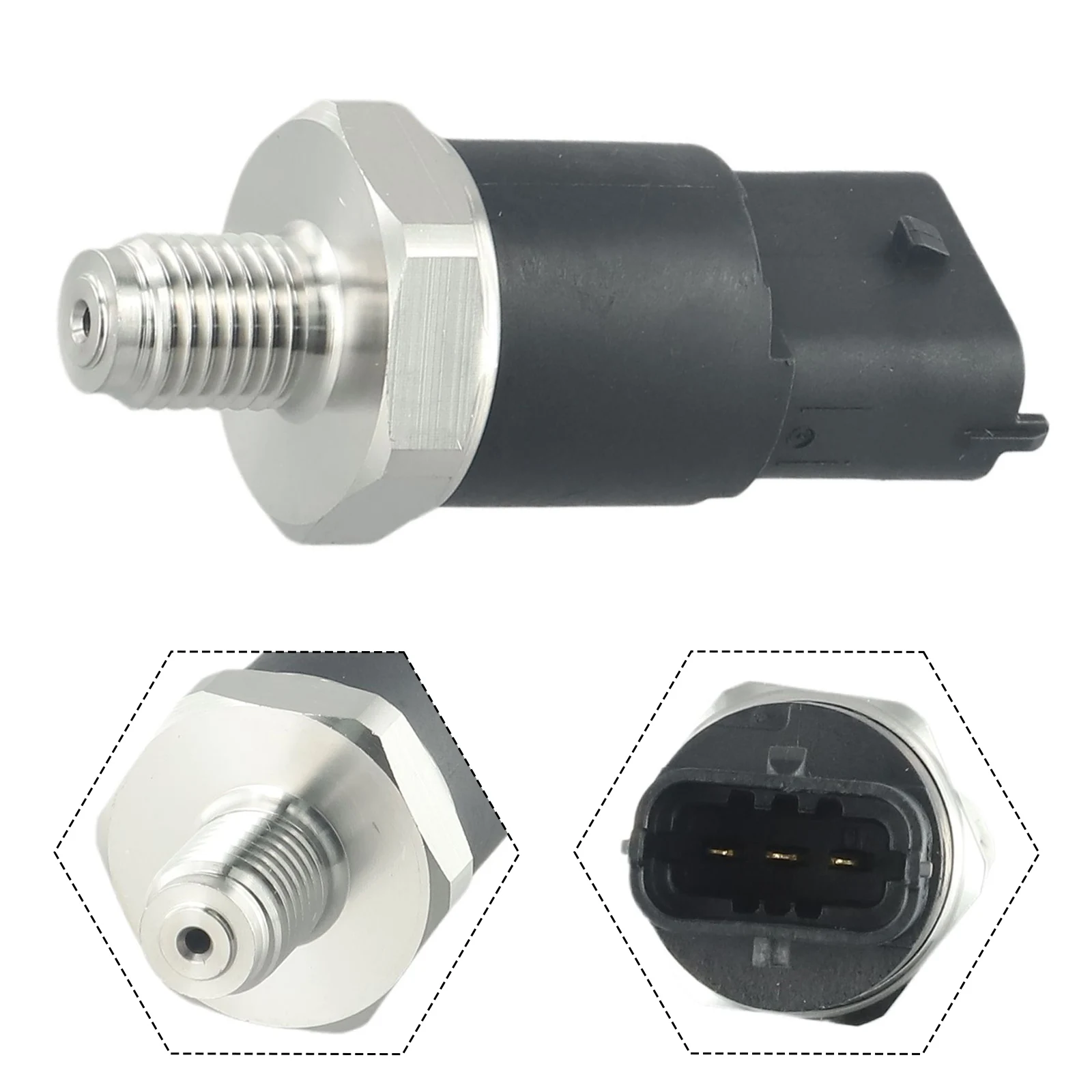 Fuel Rail Pressure Sensor for Romeo 145 1999 2001; 146 1999 2001; 147 2001 2010; 156 1997 2006 ; 166 1998 2007