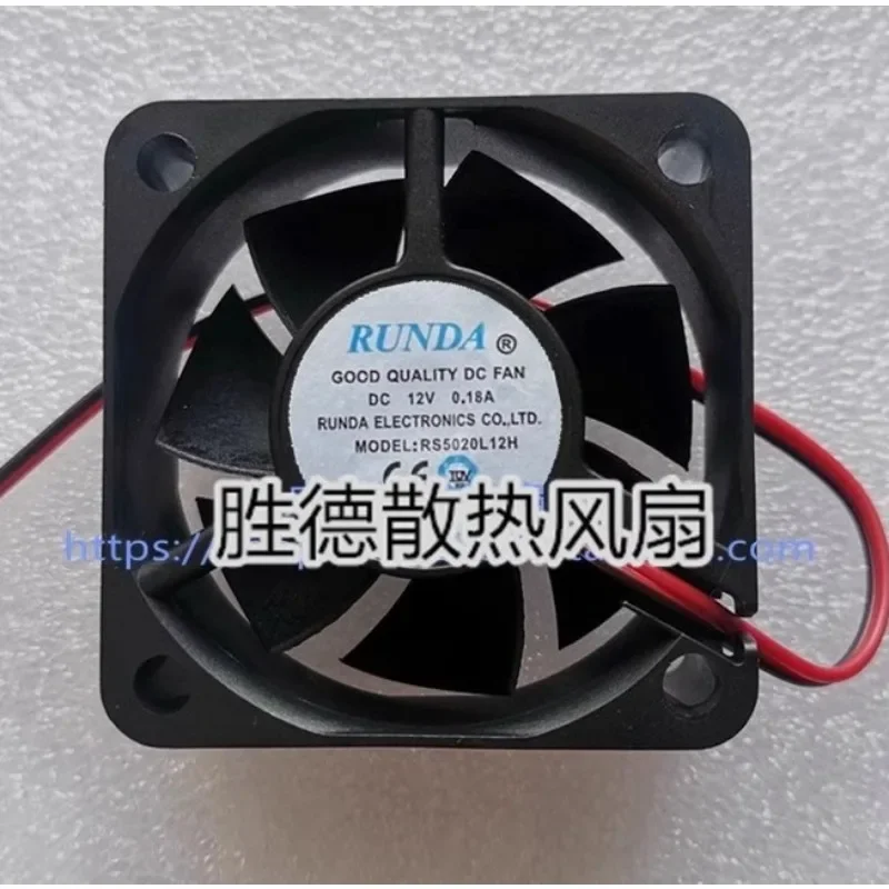 New CPU Fan For RUNDA RS5020L12H 12V 0.18A 5cm Inverter Equipment Fan 5020 50*50*20MM