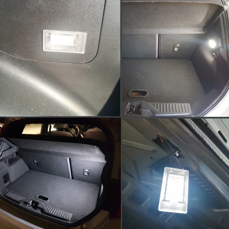 1Pcs LED 자동차 도어 트렁크 조명 포드 포커스 Mondeo Galaxy Transit Ecosport Fiesta C-Max Fosion S-Max 용 수하물 발 밑 공간 램프 썸네일 6