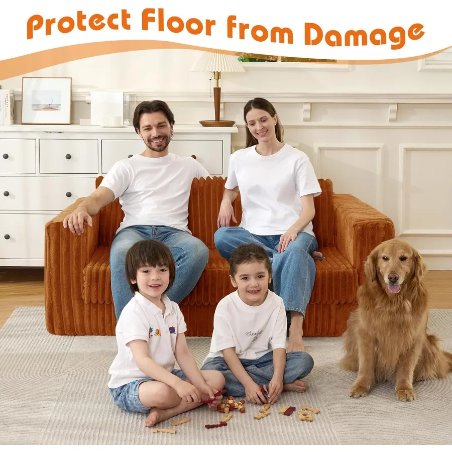 Klappbares Schlafsofa, 2-in-1, umwandelbarer Schlafstuhl mit Armlehne, tragbarer, ausklappbarer Stuhl, Bett, bequeme Bodencouch, multifunktionales La