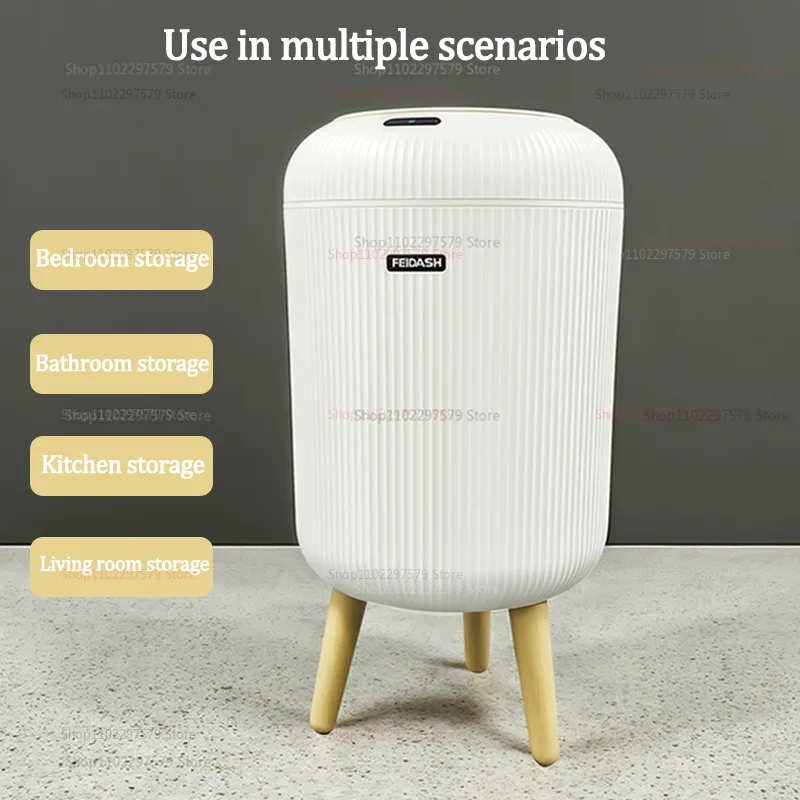 التلقائي سلة المهملات الذكية الصغيرة البلاستيك سلة المهملات الكهربائية مقاوم للماء المطبخ الحمام إعادة تدوير بن المدمجة الاستشعار سلة النفايات