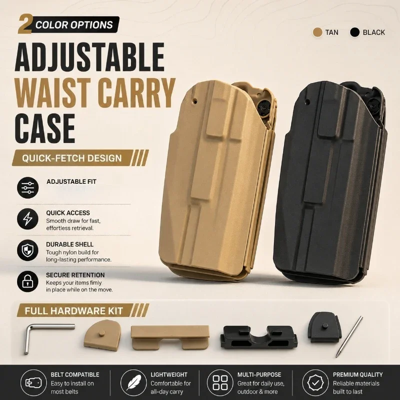 Adjustable Quick Release Nylon Waist Carry Cover Black Sand Dual Color Complete Install Tool Set Hobby Model Accessory