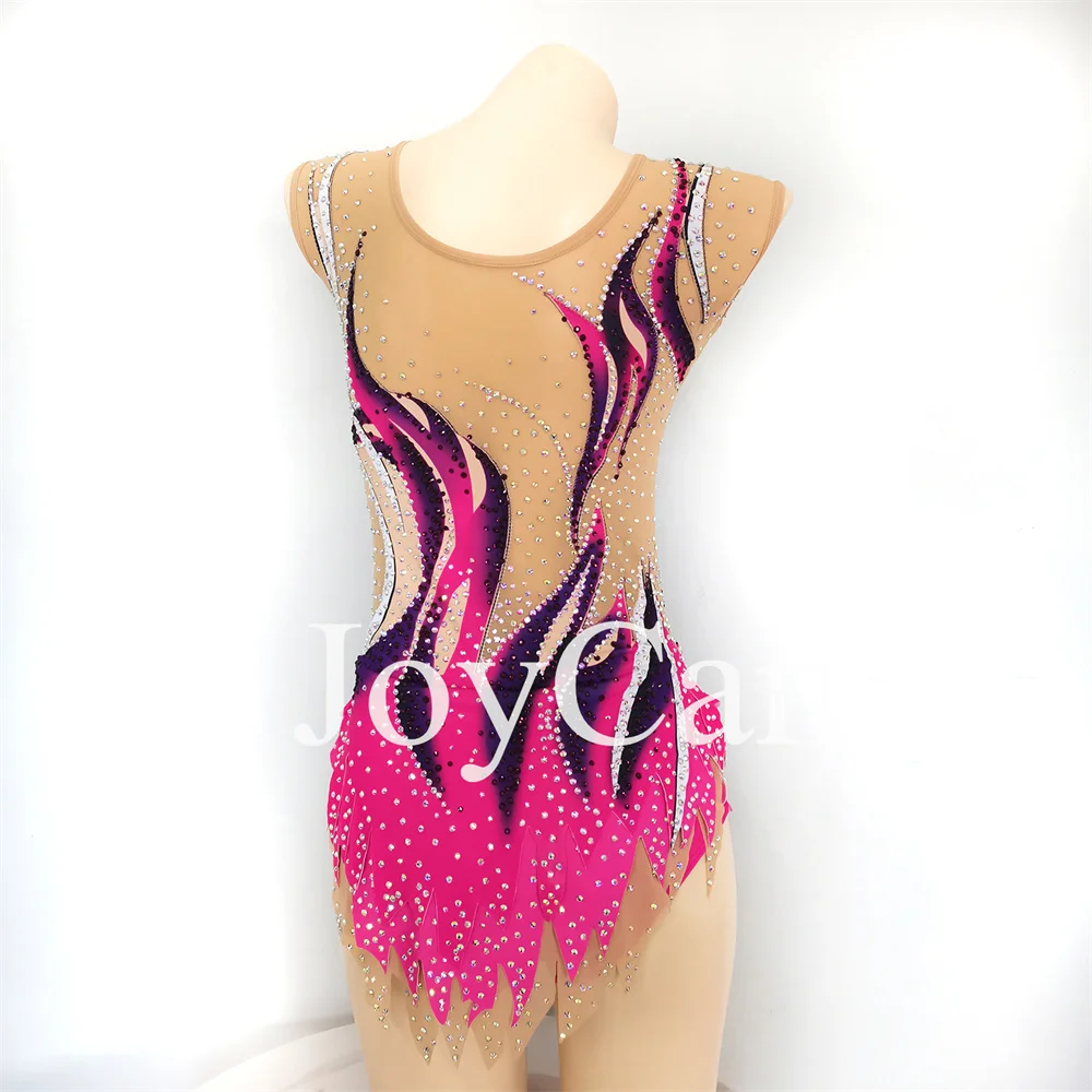جويكان وردي سبانديكس ثياب الجمباز للفتيات والنساء ، ملابس رقص أنيقة للمنافسة