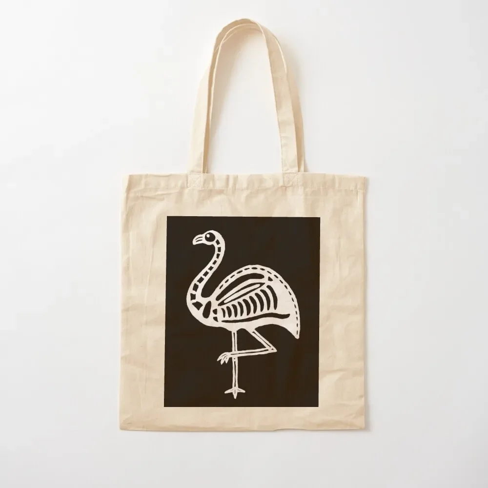 

Skeletal Flamingo (reversed) Tote Bag university shopper bag Beach bag