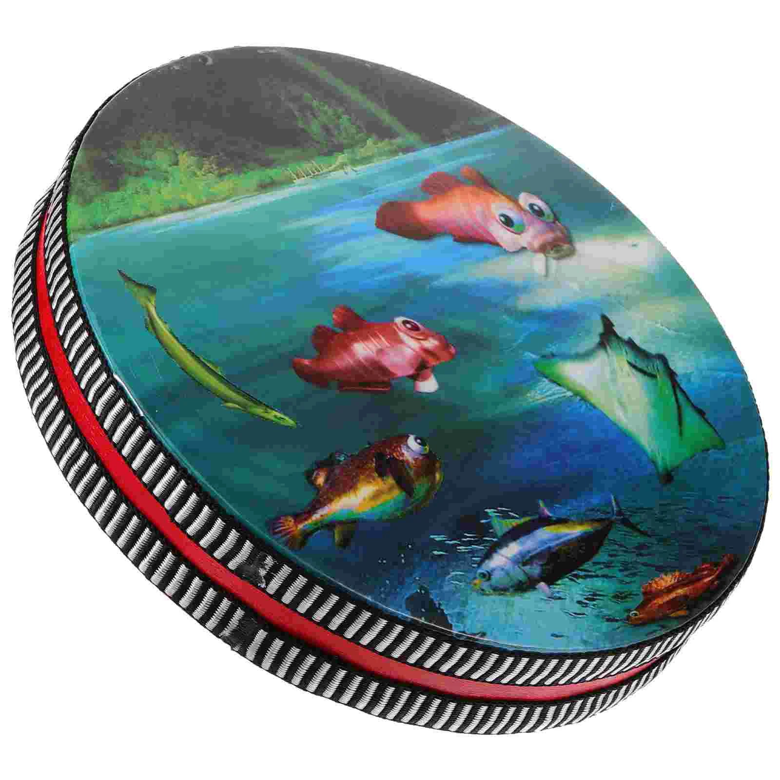 

Surf Drum Percussion Instruments Kids Musical Ocean Drums for Shaking Sea ​​drum Round Wooden Shake Child Wave Children