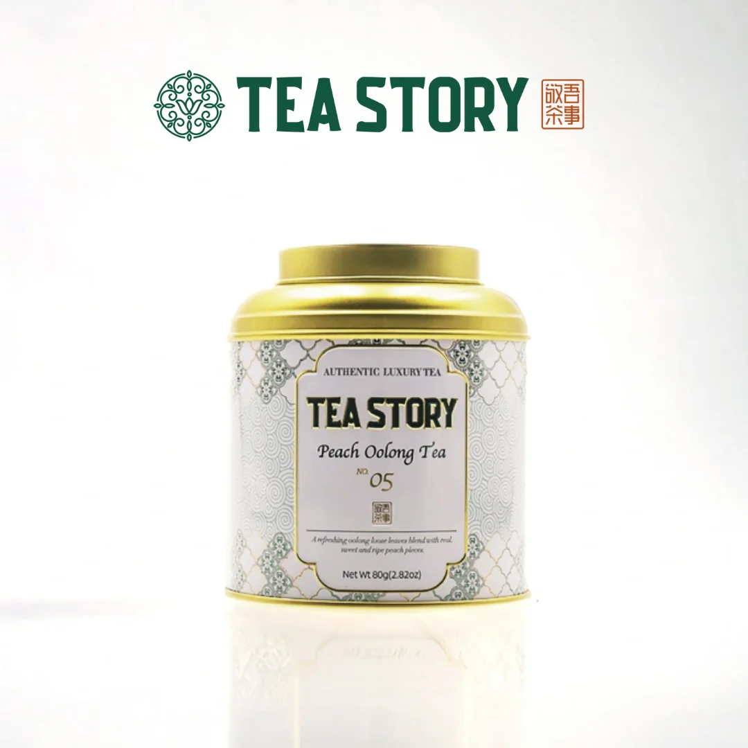 Afbeelding 3: Tea Story Peach Oolong Tea [Gewichtsbeheer] Cold Brew Fruit Infusion, Deluxe blik 80g