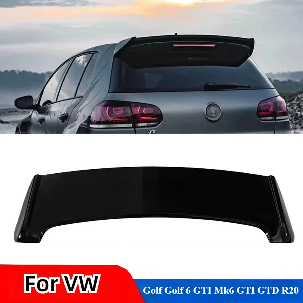 Car Rear Trunk Boot Lip Spoiler Robot Style Rear Roof Spoiler Extension Body Kit Tuning For VW Golf Golf 6 GTI Mk6 GTI GTD R20