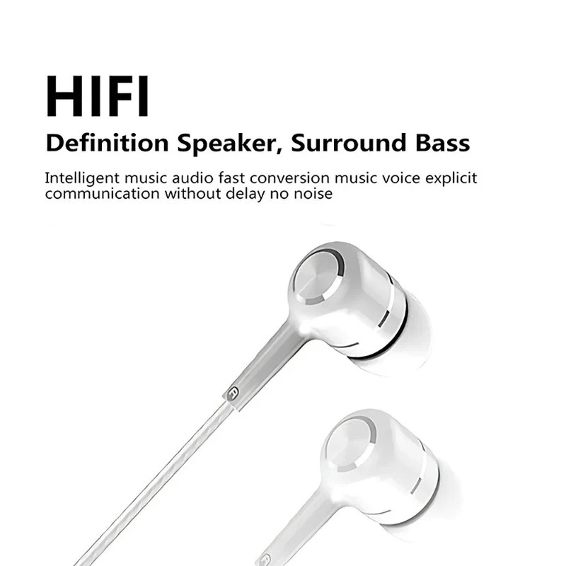 1/2/3/4Pcs 3.5mm Wired Earphone In Ear Headset With HD MIC HIFI Noise Cancel Surround Bass Headphones In-Line Control view 6