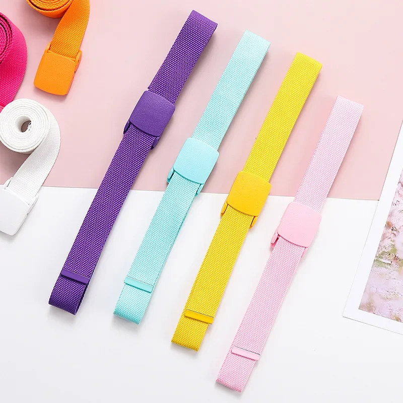 Colorful Nylon Tactical Belt Kids Kawaii Cute Fashion Clothing Accessories Canvas Youth Girdle Gothic Children Boys Girls