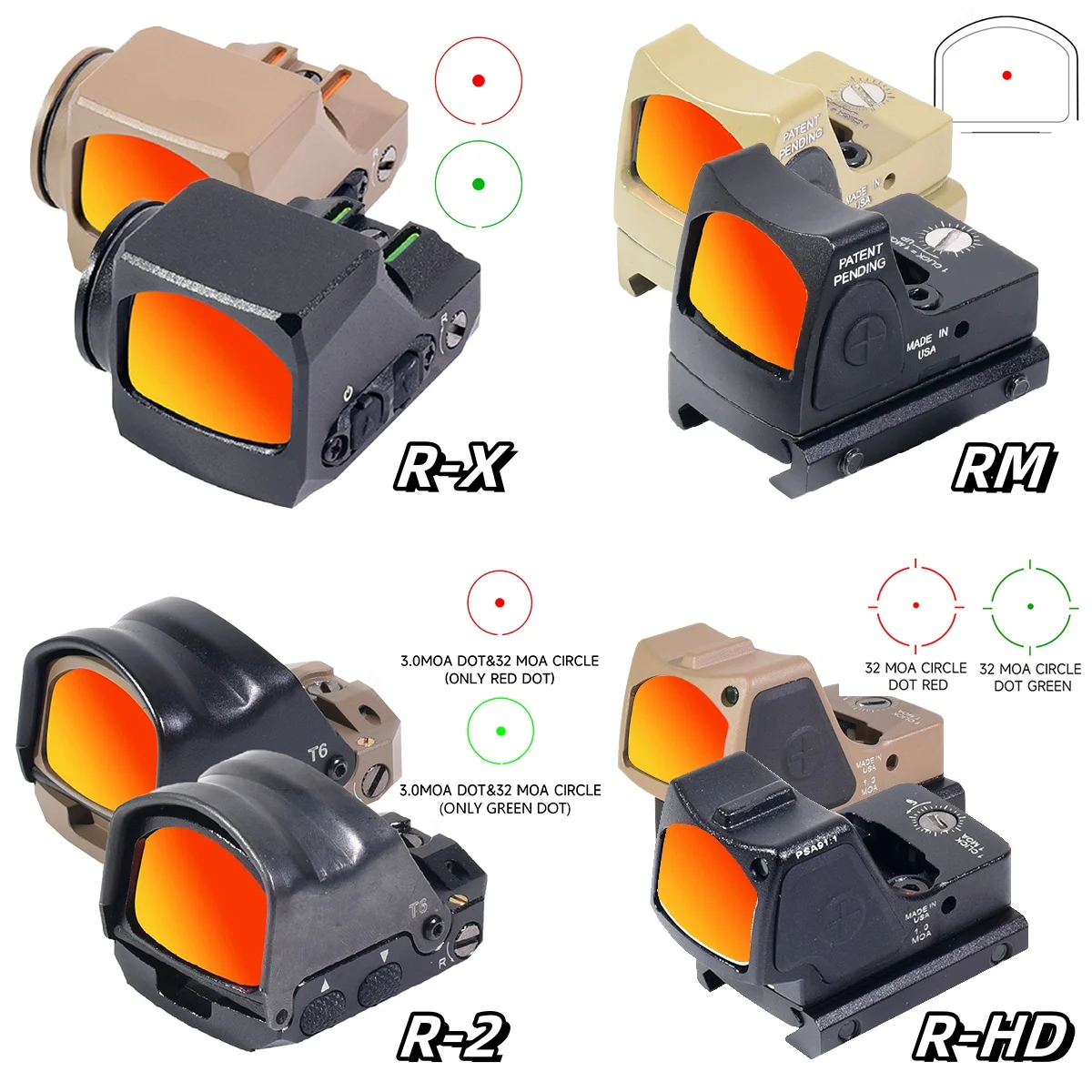 

Хит продаж: Коллиматорный прицел Red Dot серии RM для страйкбола, мини-прицел для охоты, совместим с 20-мм планкой