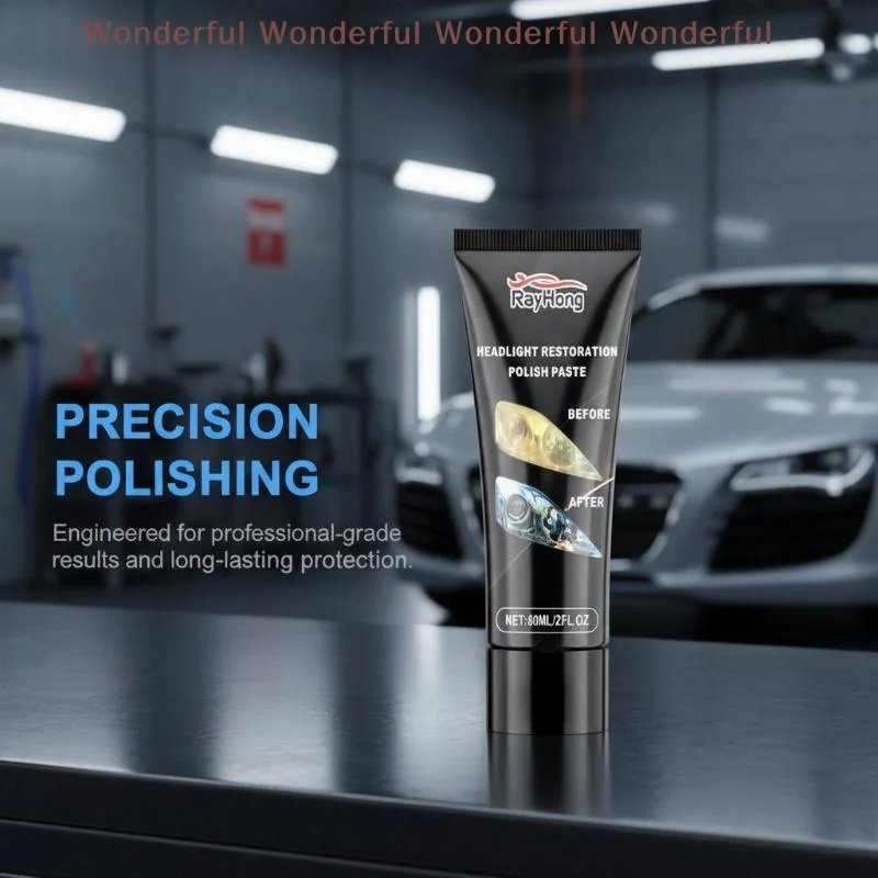 Oxidation Remover Headlight Paste 60ml Car Lens Polisher for Restoring Transparency Enhancing Night Visibility