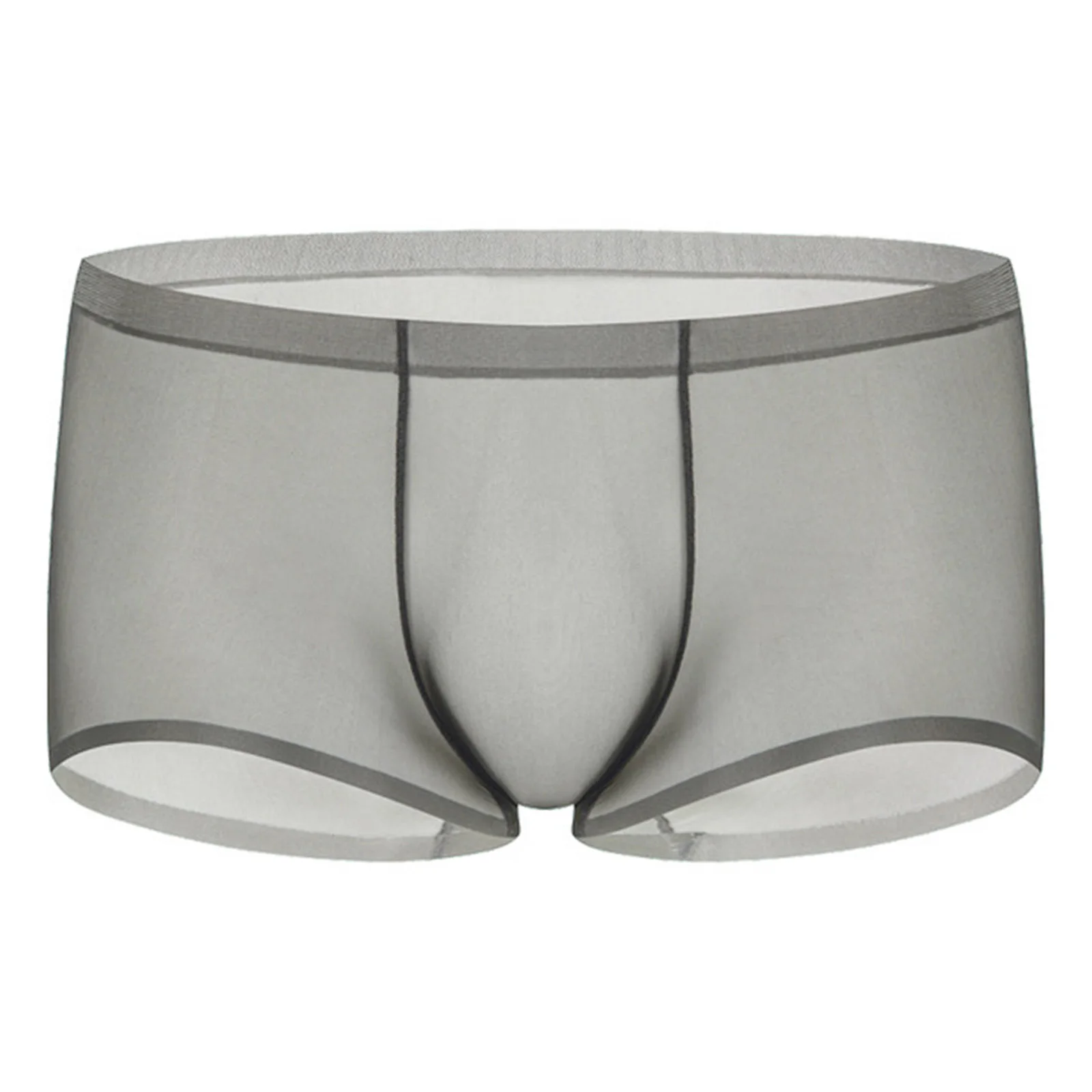 

Mens Valentine Underwear Men's Ultra Thin Transparent Feel Four Piece Seamless Low Waist Sexy Briefs Meat Bag