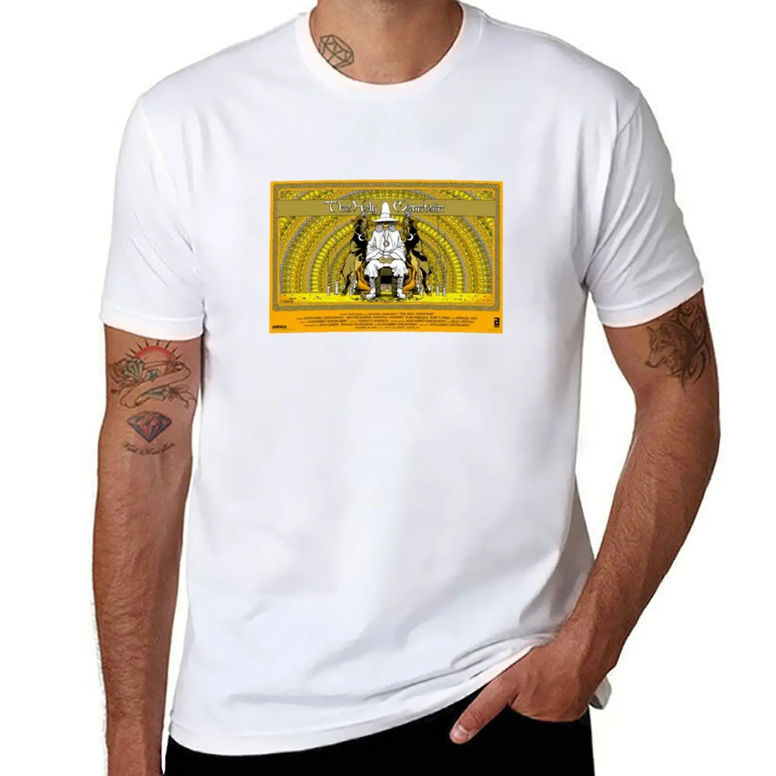

The Holy Mountain, Alejandro Jodorowsky vintage T-Shirt black cotton t-shirt plain for man package cotton t shirt man T-Shirt
