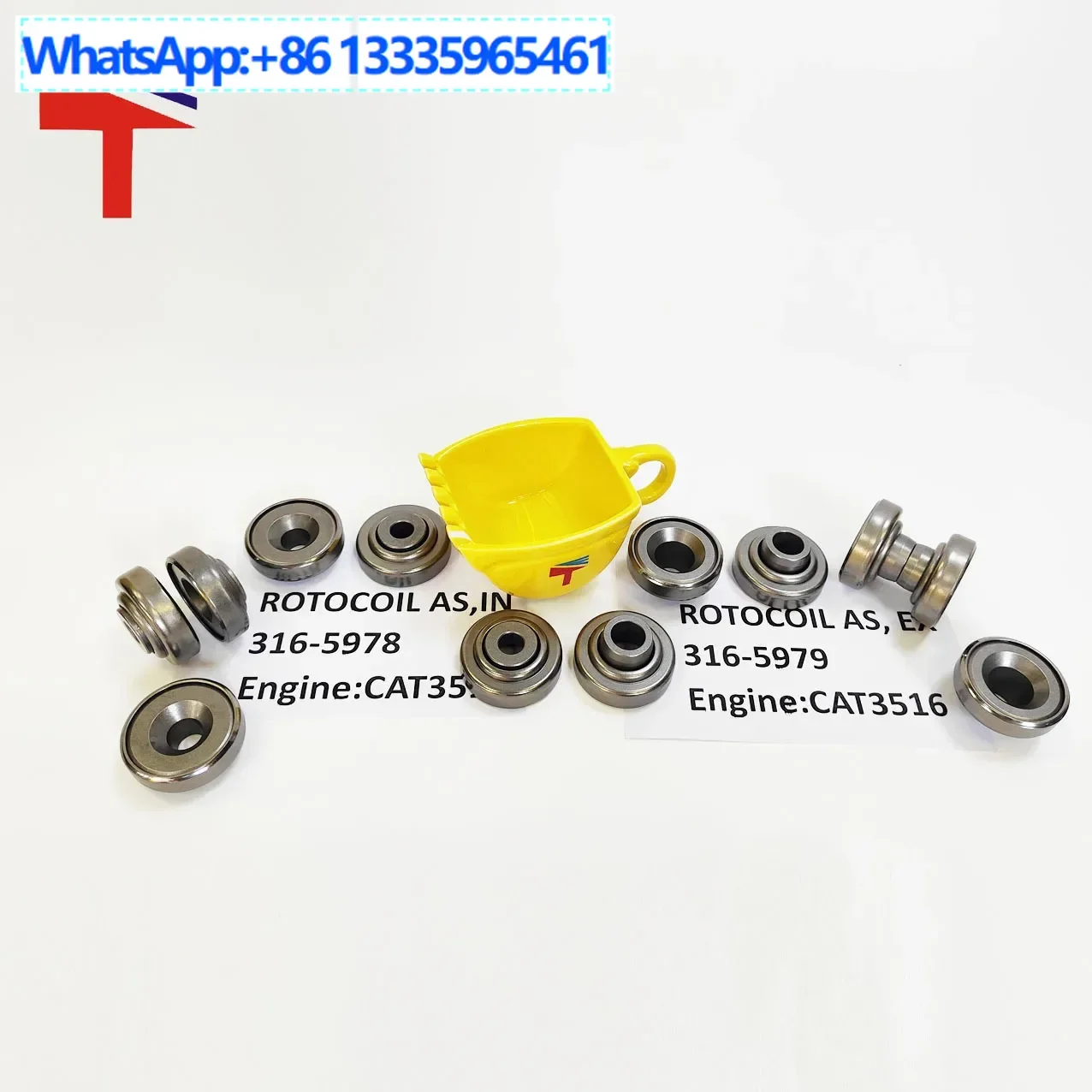 

4PCS spring seat 316-5978 316-5979 Suitable for construction machinery 3516 engine parts