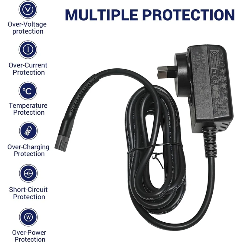 เขา-Power Adapter Charger สําหรับ Wahl 8148/8591/85048509/1919/2240/2241/2245 เปลี่ยนเครื่องโกนหนวดไฟฟ้า Charger