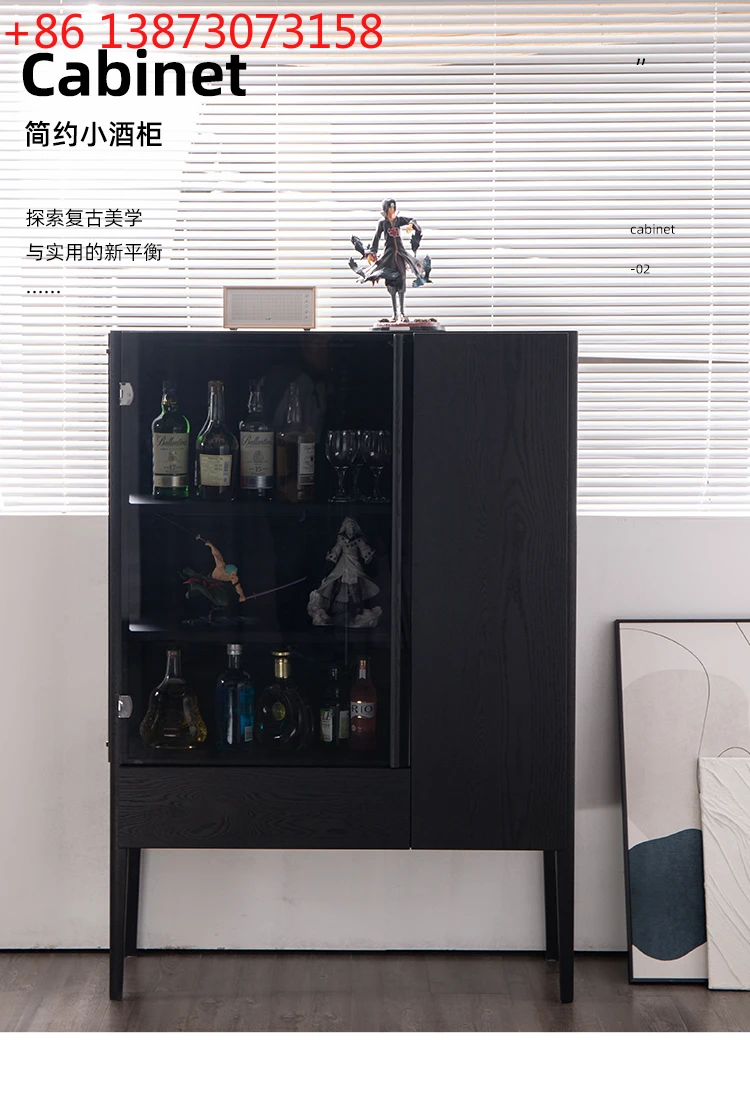 

Винный шкаф yj7 для столовой, из красного дуба, с экологически чистой водостойкой краской, настенный шкаф для декора гостиной