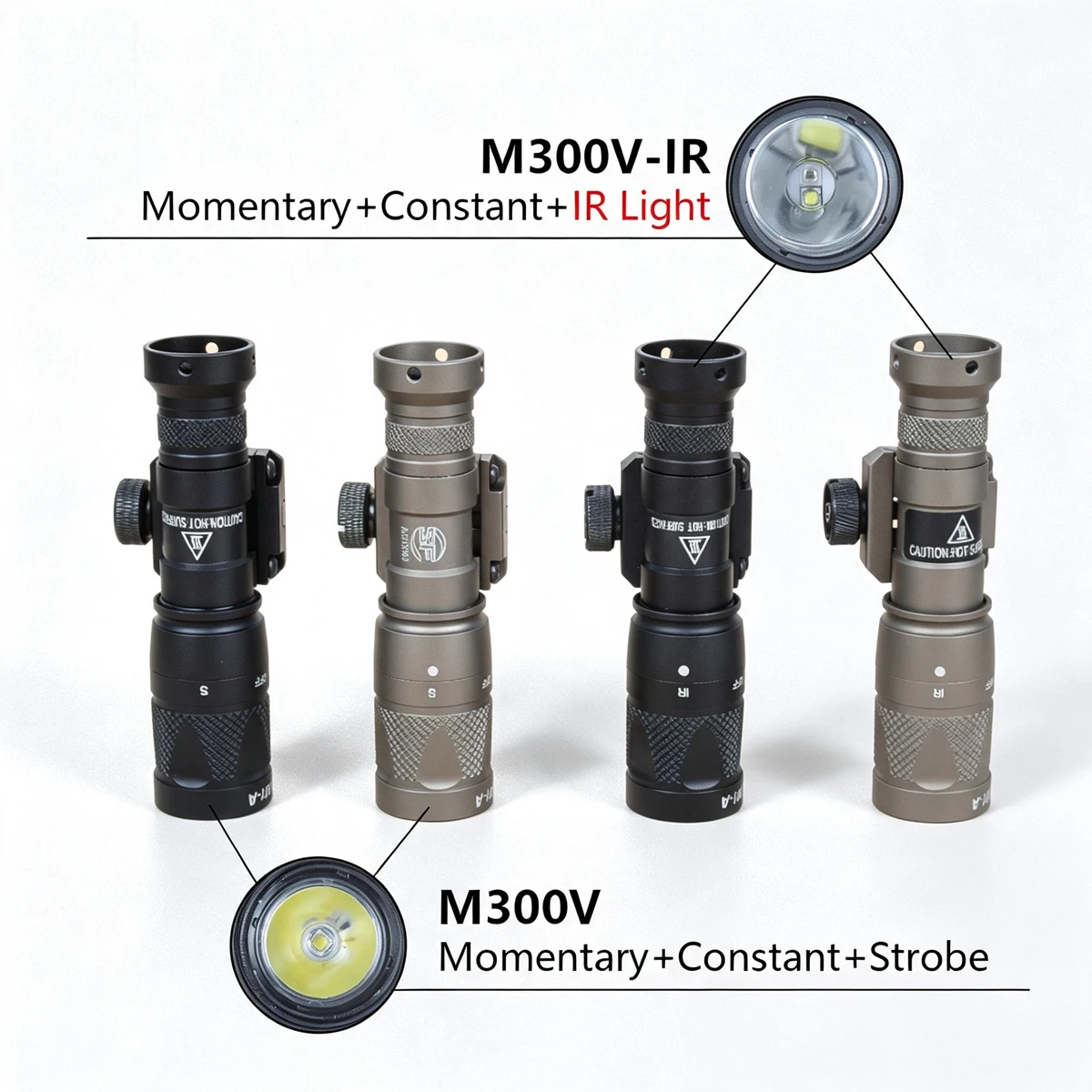 M300 M300B M300C M300V IR Surefire Airsoft Momentary Constant Tactical Hunting LED Scout Light Rifle Weapons Flashlight M4 AR15