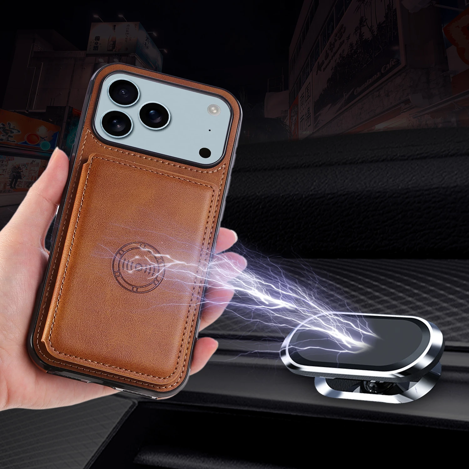 Funda de teléfono de cuero con - Leather Work Bag reseña y precio