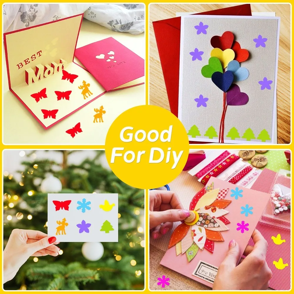MACH-Paper Cutter 3Pcs Hole Puncher Tool Set For Crafts- Heart Shapes 3/8