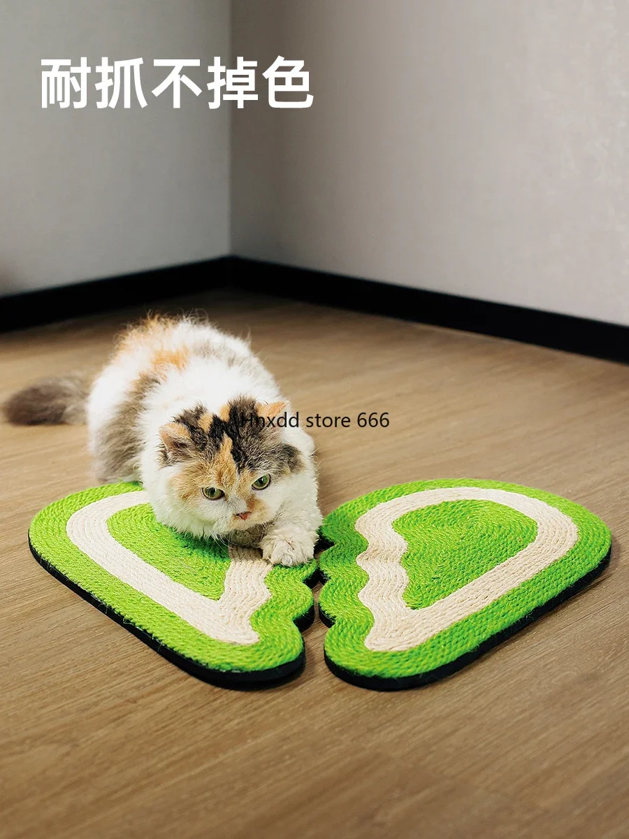 Small wings BP powder rainbow green cat scratching board wall sticker wear-resistant scratching claw