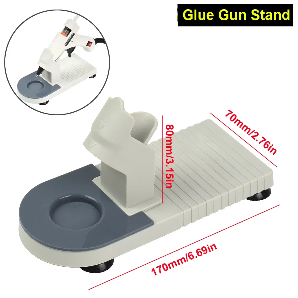 NEWACALOX 20W EU Plug Hot Melt Glue Gun with Free 1pc 7mm Glue Stick Industrial Mini Guns Thermo Electric Heat Temperature Tool